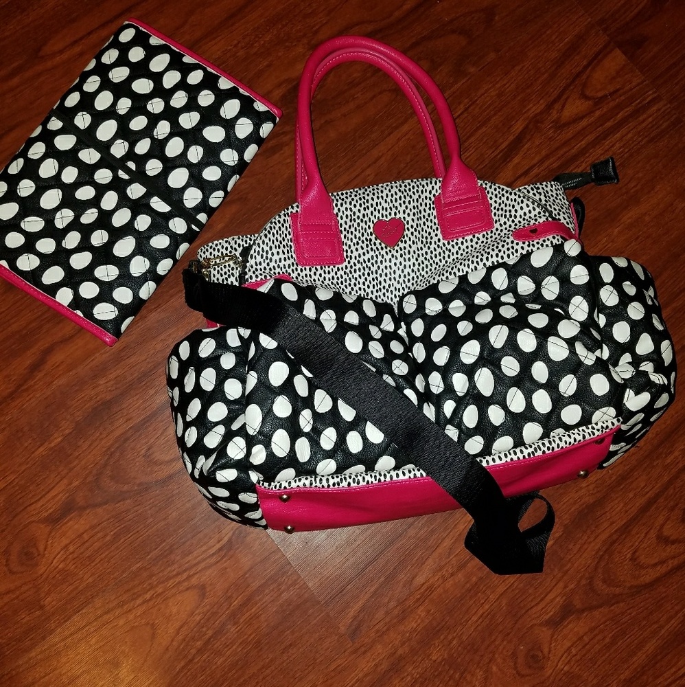 Betsey johnson diaper bag
